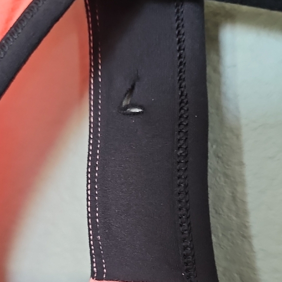 Lululemon Cardio Kick Black Pink Orange Racerback Tank Size 6 - Picture 9 of 14